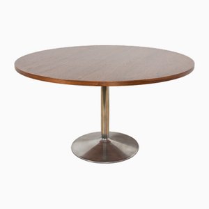 Mid-Century Modern Round Dining Table, Denmark, 1970s