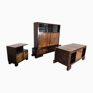 Mobilier de Bureau par Emil Gerstel, 1930s, Set de 3