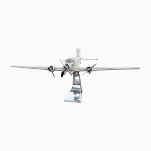 Vintage Airplane in Aluminium and Wood
