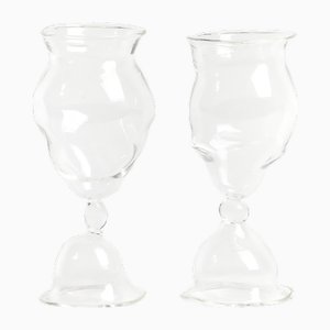 Crumpled Cocktail Glass by Justine Menard, Set of 2