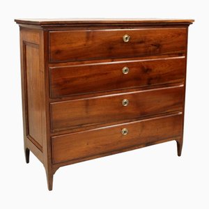 Antique Italian Directory Chest of Drawers in Walnut
