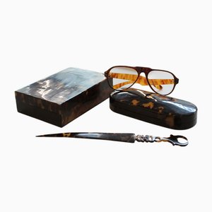 Gläser, Box und Brieföffner, 1950er, 4er Set