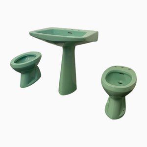 Zeta Sanitary Ware by Gio Ponti, 1960s, Set of 4
