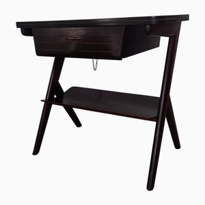 Mid-Century Console with Turntable by Cesare Lacca, 1940s