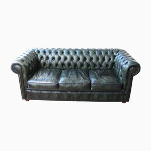 Sofá y sillón Chesterfield, años 60. Juego de 2
