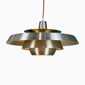 Dänische Lampe aus goldenem Metall, 1960er