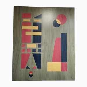 José Fernández Polo, Intarsio: Coppie, 1998, Quercia
