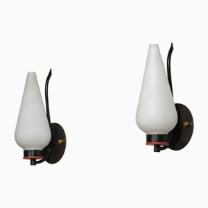Mid-Century Italian Wall Sconces, 1950s, Set of 2