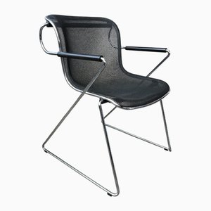 Industrial Penelope Dining Chairs by Charles Pollock for Anonymous Castelli, Italy 1980s