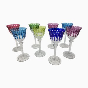 Crystal Glass Service from Saint Louis, 1960s, Set of 8