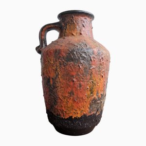 Large Vintage Fat Lava Floor Vase from Carstens Tönnieshof, West Germany, 1980s