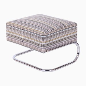Bauhaus Ottoman in Chrome-Plated Steel by Robert Slezák, 1930s