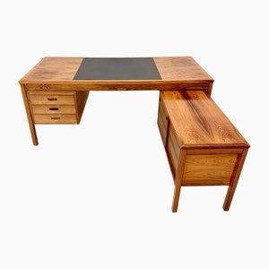 Bureau avec Meuble d'Appoint de Søren Willadsen Møbelfabrik, Danemark, 1960s, Set de 2