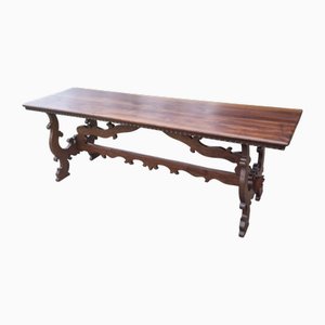 Fratino Table in Walnut with 2 Boards, Tuscany, Italy, 18th Century