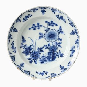 Sottopiatto antico di Delft di De Porceleyne Bijl, Olanda, XVIII secolo