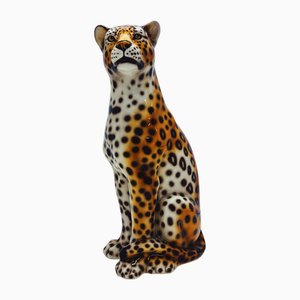 Leopard Statue in Ceramic from Ceramiche Boxer