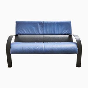 2-Seater Sofa in Polychrome Leather and Metal attributed to Achille Castiglioni for Poltrona Frau