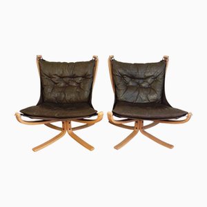 Falcon Chairs by Sigurd Ressell for Vatne Möbler, 1970s, Set of 2