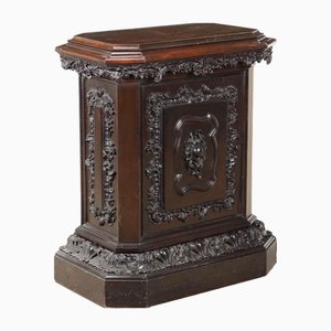 Neo-Baroque Style Walnut Stand, Italy, 19th Century