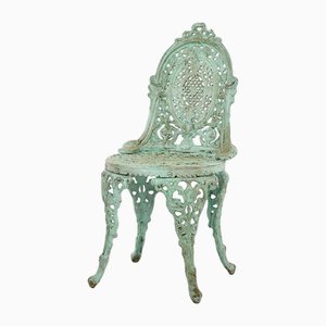 Weathered Cast Iron Garden Chair