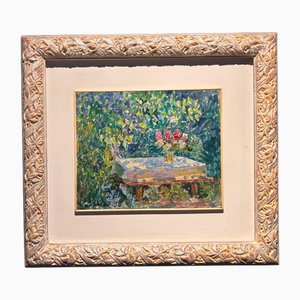 Vyacheslav Zabelin, Im Garten, 1999, Ölgemälde, Gerahmt