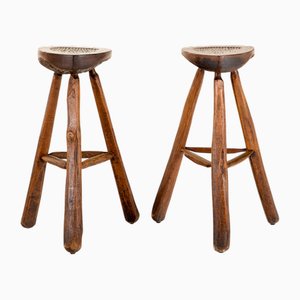 Brutalist Bar Stools, Set of 2
