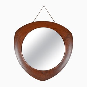 Mid-Century Oscar Spiegel aus Teak von Campo e Graffi für Home Torino, Italien, 1958