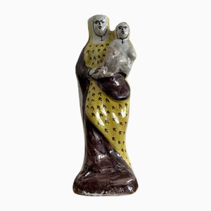 18th Century Virgin and Child in Earthenware