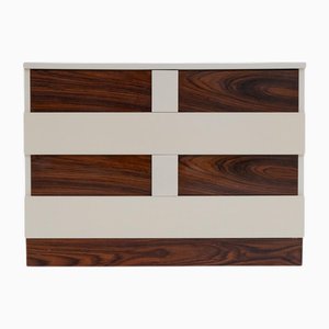 Teak and White Formica Dresser, 1970s