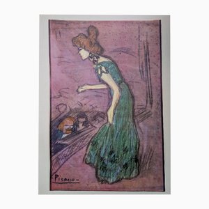 Pablo Picasso, The Singer, Photolithographie en couleurs, 1962