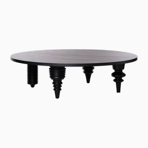 Round Black Multileg Low Table by Jaime Hayon for BD Barcelona