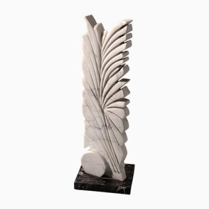 Armando Rosato, Abstract Sculpture, 1977, Carrara Marble