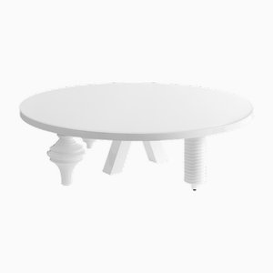 Table Basse Ronde Multipieds Blanche par Jaime Hayon pour BD Barcelona