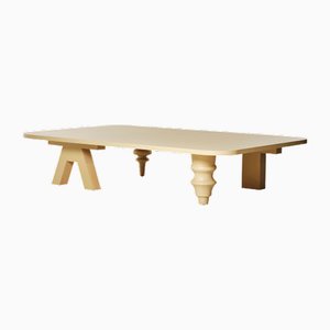 Table Basse Multipieds Rectangulaire Jaune par Jaime Hayon pour BD Barcelona
