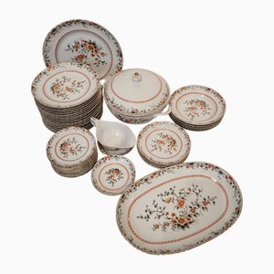 Vajilla de porcelana de Quinta Nova, Portugal, años 60. Juego de 43