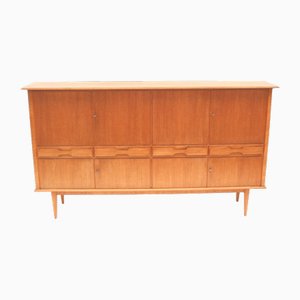 Large Vintage Teak Highboard, 1960s