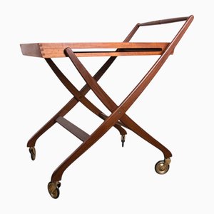 Dänischer Klapptisch aus Teak auf Rollen von Svend Aage Madsen für Illums Bolhigus, 1960er