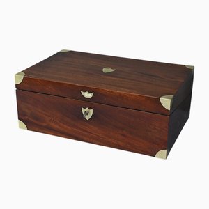 Estuche de viaje de caoba, siglo XIX