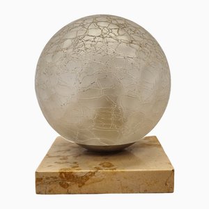 Vintage Crackle Marble Lamp, 1970s