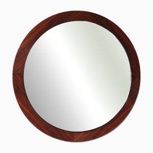 Miroir Vintage en Placage de Palissandre, Danemark, 1960s