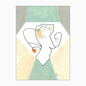 Elena Camacho, Them, Acryl auf Papier