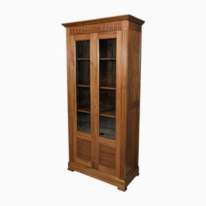 Small Louis XVI Style Mahogany Glass Bookcase, 1930s