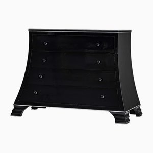 Commode Trapézoïdale Noire, Fin du 20ème Siècle