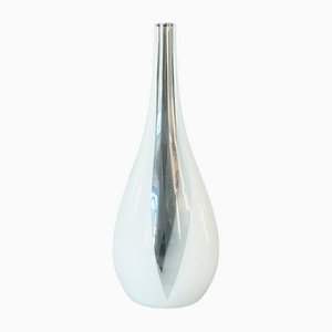 White Murano Glass Vase