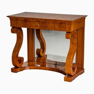 Consolle Biedermeier da parete, metà XIX secolo