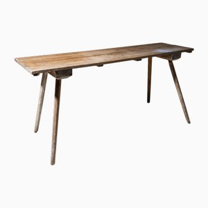 Rustic Farmhouse Table in Softwood, 19th Century
