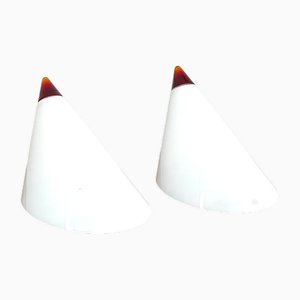 Murano Glass Wall Lights by Giusto Toso for Leucos, 1980s, Set of 2