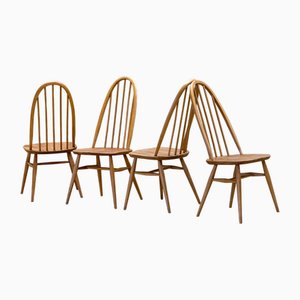 Folding Table and Quaker Chairs by Lucian Ercolani for Ercol, 1960s, Set of 5