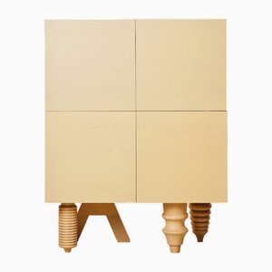 Gelber 1x1 Schrank mit mehreren Beinen von Jaime Hayon für BD Barcelona