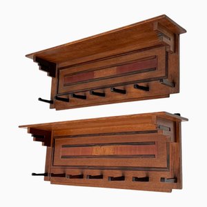 Portemanteau Moderniste Art Déco par Piet Izeren pour pour De Genneper Molen, 1920s, Set de 2